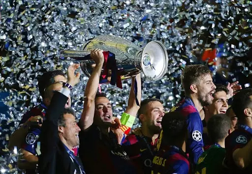 Barca đã giành tổng cộng 5 chức vô địch Cúp C1/Champions League