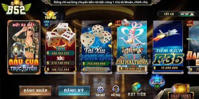 Game B52 – Nơi Giải Trí Đỉnh Cao Cho Mọi Game Thủ